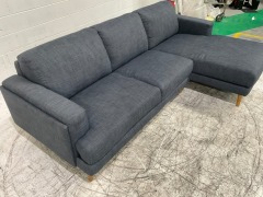 Lexi 2.5 Fabric Lounge with Chaise - 2
