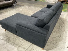 Lexi 2.5 Fabric Lounge with Chaise - 5