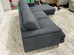 Lexi 2.5 Fabric Lounge with Chaise - 6