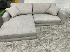 Zara Petite 2.5 Seater Fabric Lounge with Chaise - 3