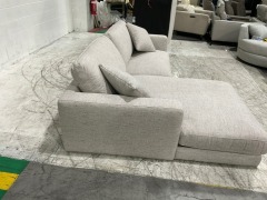 Zara Petite 2.5 Seater Fabric Lounge with Chaise - 6