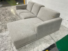 Alana 2 Seater Fabric Lounge with Chaise - 3