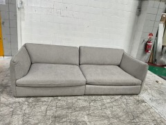 Atlas Fabric Sofa with Adjustable Backrest - 2
