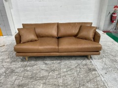 Partial Refund 2 Seater Leather Sofa - 2