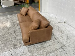 Partial Refund 2 Seater Leather Sofa - 3
