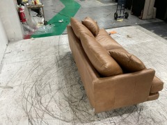 Partial Refund 2 Seater Leather Sofa - 5