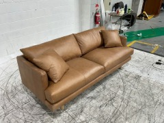 Partial Refund 2 Seater Leather Sofa - 6