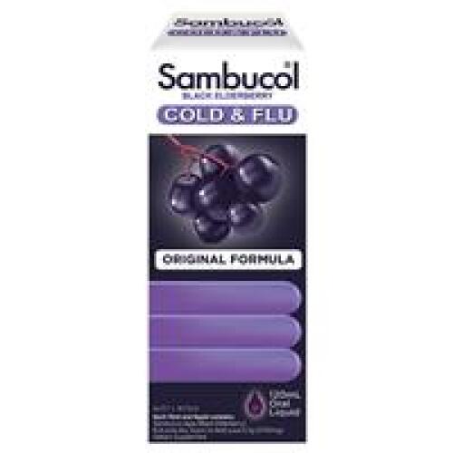 8 x Sambucol Cold & Flu Syrup 120ml
