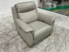 Leather Electric Recliner Armchair - 6