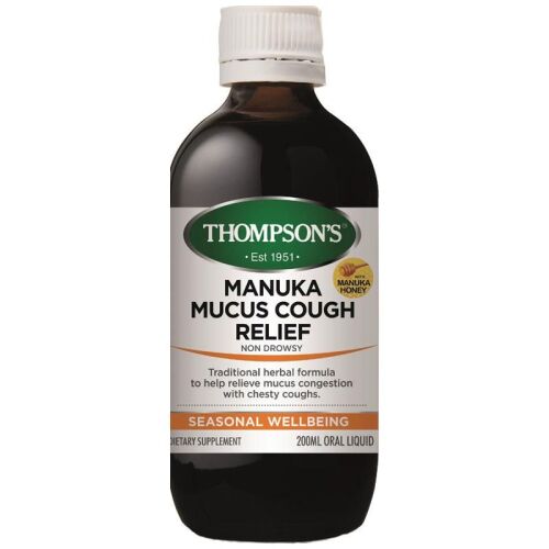 6 x Thompson's Manuka Mucus Cough Relief