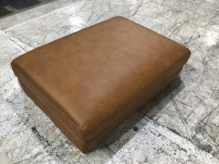 Ryley Leather Ottoman - 4