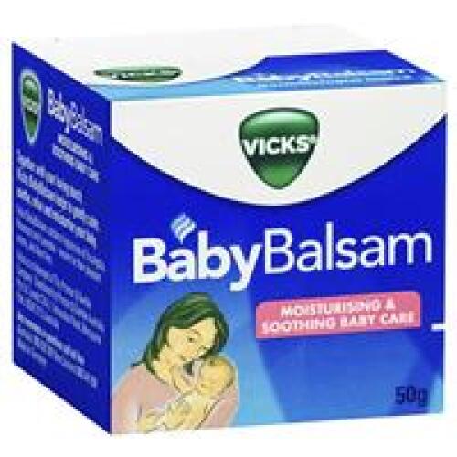 7 x Vicks Baby Balsam Decongestant Chest Rub 50g
