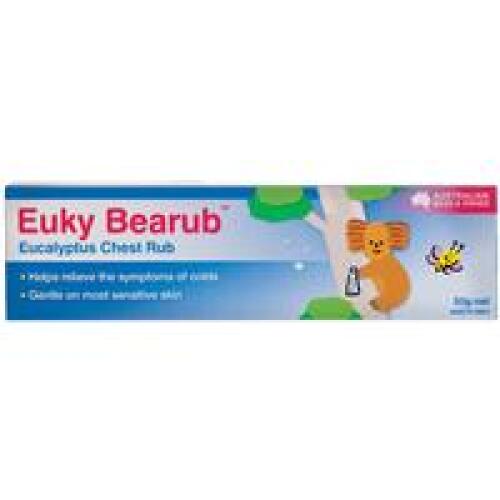 8 x Euky Bearub Eucalyptus Chest Rub 50g