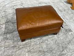 Monterey Leather Ottoman - 2
