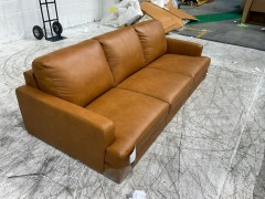 Partial refund Felix 3 Seater Leather Sofa - 6