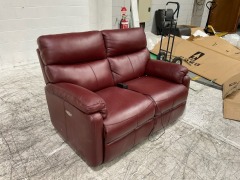Studio 2 Seater Leather Sofa - 6