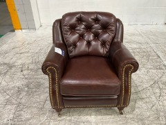 Westbury Accent Leather Armchair - 2