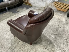 Westbury Accent Leather Armchair - 4
