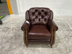 Westbury Accent Leather Armchair - 6