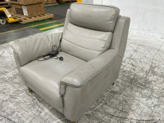 Leather Electric Recliner Armchair - 3