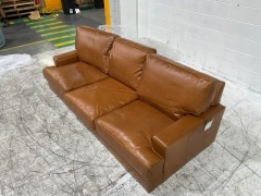 Monterey 3 Seater Leather Sofa - 3