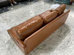 Monterey 3 Seater Leather Sofa - 4