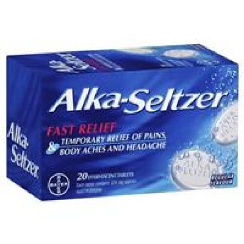 5 x Alka-Seltzer Regular Effervescent 20 Tablets