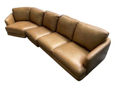 Zane 4 Seater Leather Sofa