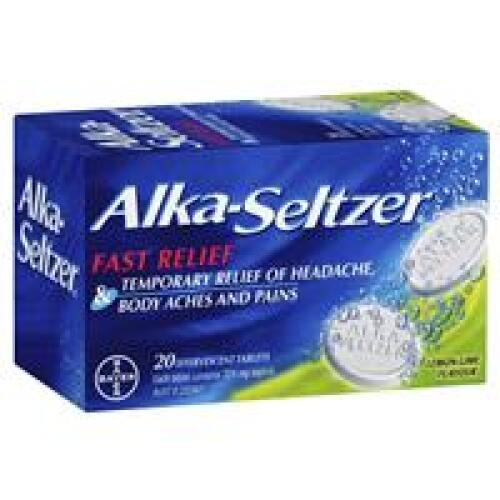 5 x Alka-Seltzer Lemon-Lime Effervescent tablets 20 Pack