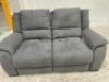 Carlton 2 Seater Fabric Electric Recliner Sofa - 2