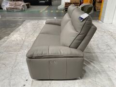 2 Seater Leather Electric Recliner Sofa - 5