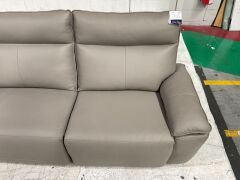 2 Seater Leather Electric Recliner Sofa - 9