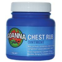 5 x Goanna Chest Rub 100g
