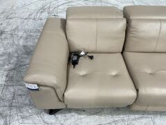 2 Seater Leather Electric Recliner Sofa - 3