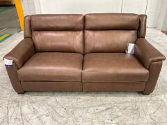 2.5 Seater Leather Electric Recliner Sofa - 2