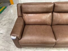 2.5 Seater Leather Electric Recliner Sofa - 3