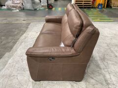 2.5 Seater Leather Electric Recliner Sofa - 8