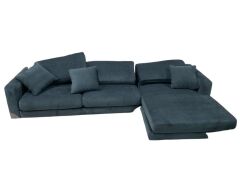 Zara Petite 3 Seater Fabric Lounge with Chaise