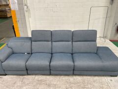 Austin 2.5 Seater Fabric Electric Recliner Lounge - 2