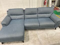Dion 2.5 Seater Fabric Lounge with Chaise - 5