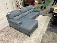 Dion 2.5 Seater Fabric Lounge with Chaise - 6