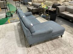 Dion 2.5 Seater Fabric Lounge with Chaise - 7