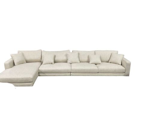 Zara 3 Seater Fabric Modular Lounge with Chaise