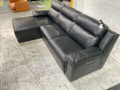 Langham 3 Seater Leather Electric Recliner with Chaise - 6