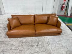 Santa Monica 2 Seater Leather Sofa - 2