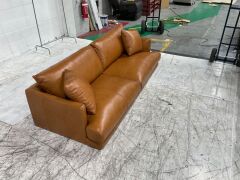 Santa Monica 2 Seater Leather Sofa - 3