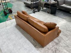Santa Monica 2 Seater Leather Sofa - 4
