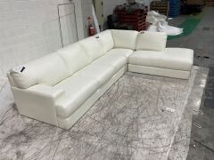 Melbourne Leather 4 Seater Corner Modular with Terminal - 3