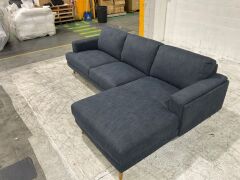 Lexi 2.5 Seater Fabric Lounge with Chaise - 6