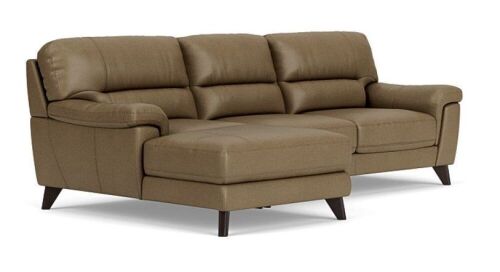 Dion 2.5 Seater Leather Modular with Chaise
